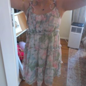 colorful pastel mini dress